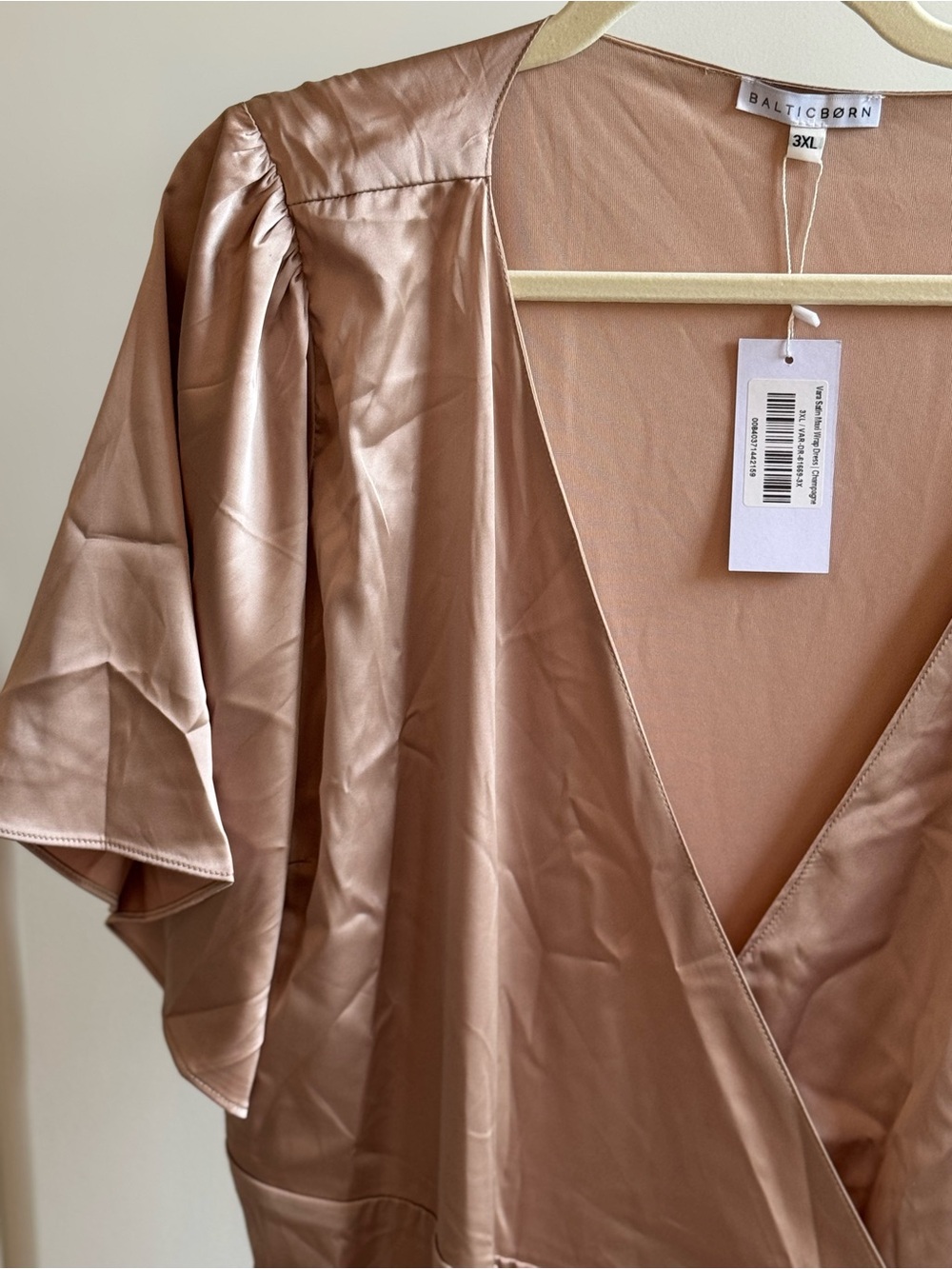 NWT Baltic Born Satin Wrap Maxi Dress | 3x
